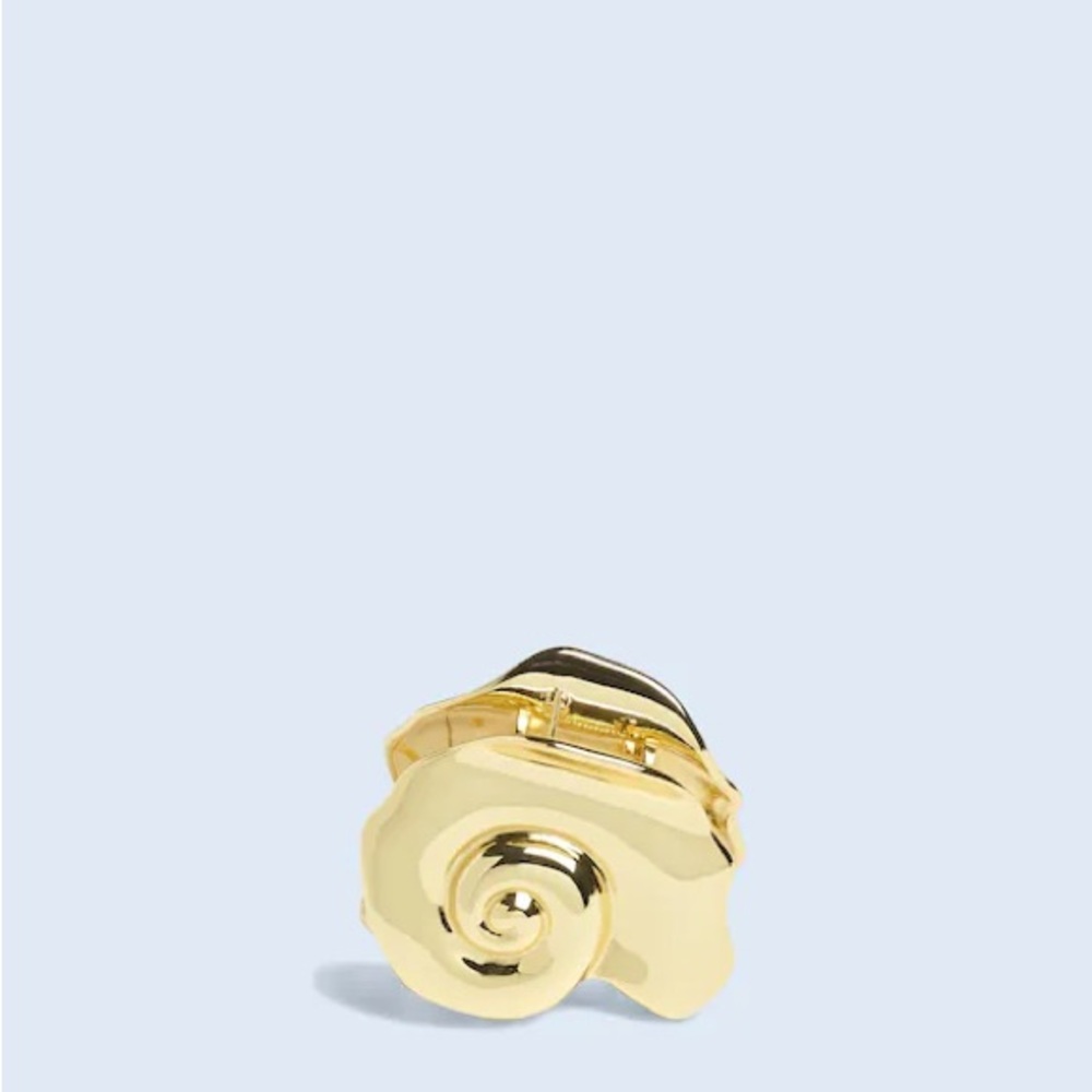 Madewell metal shell medium claw hair clip